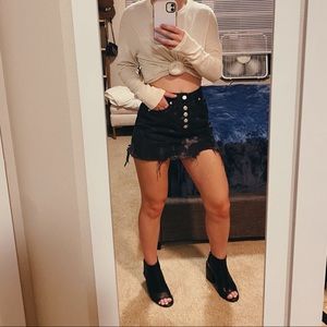 Free People Denim Skirt